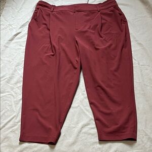 Torrid Dark Rust Cropped Pants